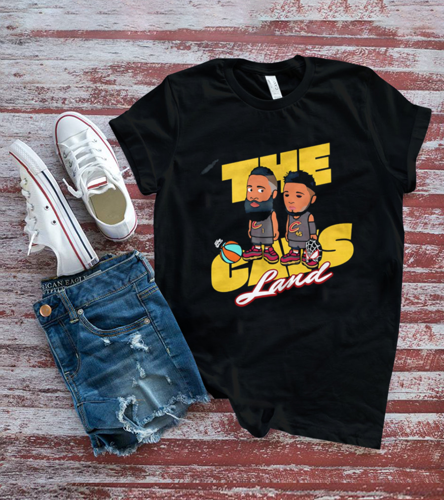 The Cavs Land Cleveland Cavaliers Cartoon Beard Spida T-Shirt