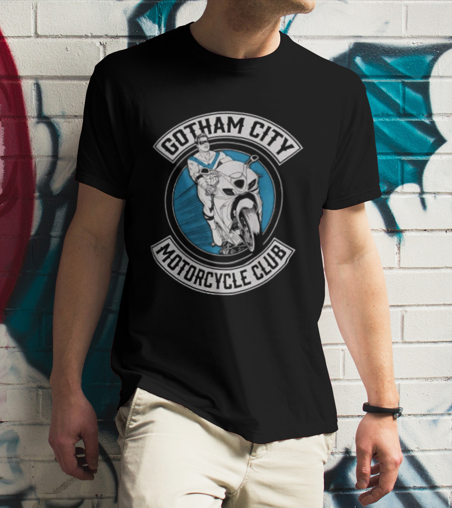 Gotham City Motorcycle Club Vintage Style Rider T-Shirt