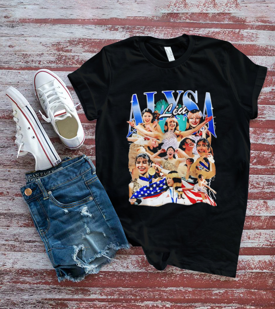 Alysa Liu Celebratory Figure Skating Moments Montage 2026 T-Shirt