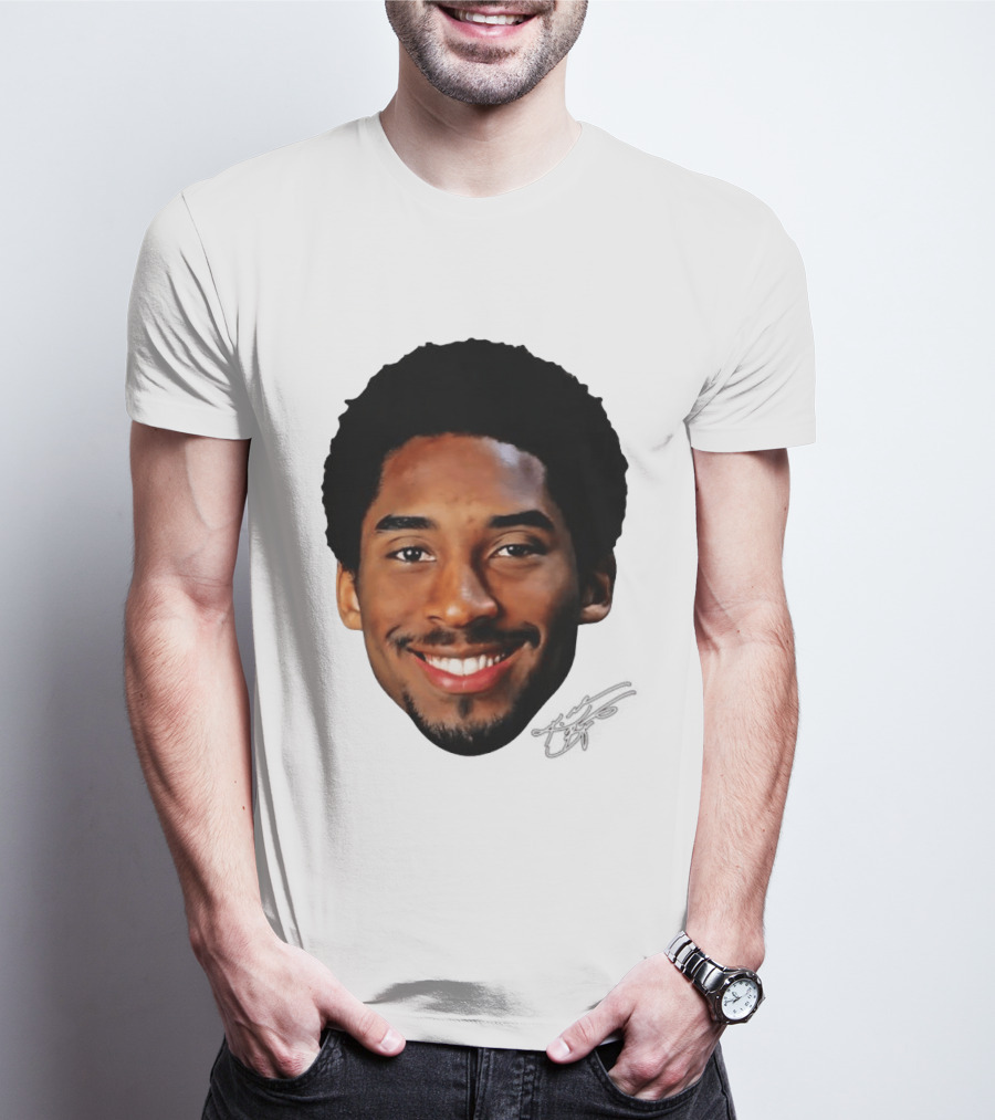 Kobe Bryant Big Face All Smiles NBA Legend T-Shirt
