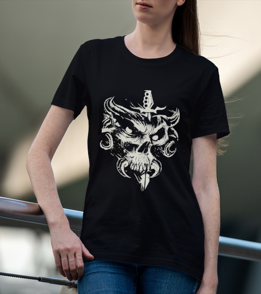 Brock Lesnar Here Comes The Pain Skull Sword T-Shirt