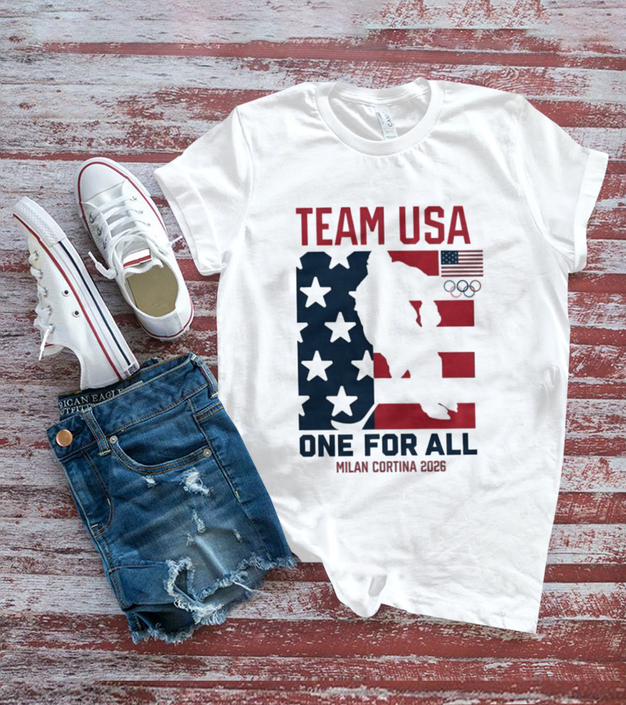 Team USA One For All Milan Cortina 2026 Winter Olympics T-Shirt
