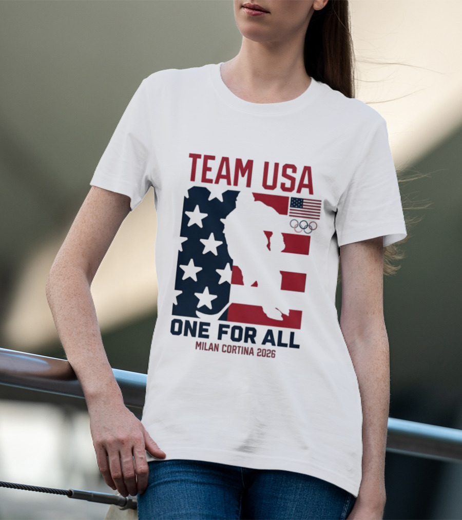 Team USA One For All Milan Cortina 2026 Winter Olympics T-Shirt