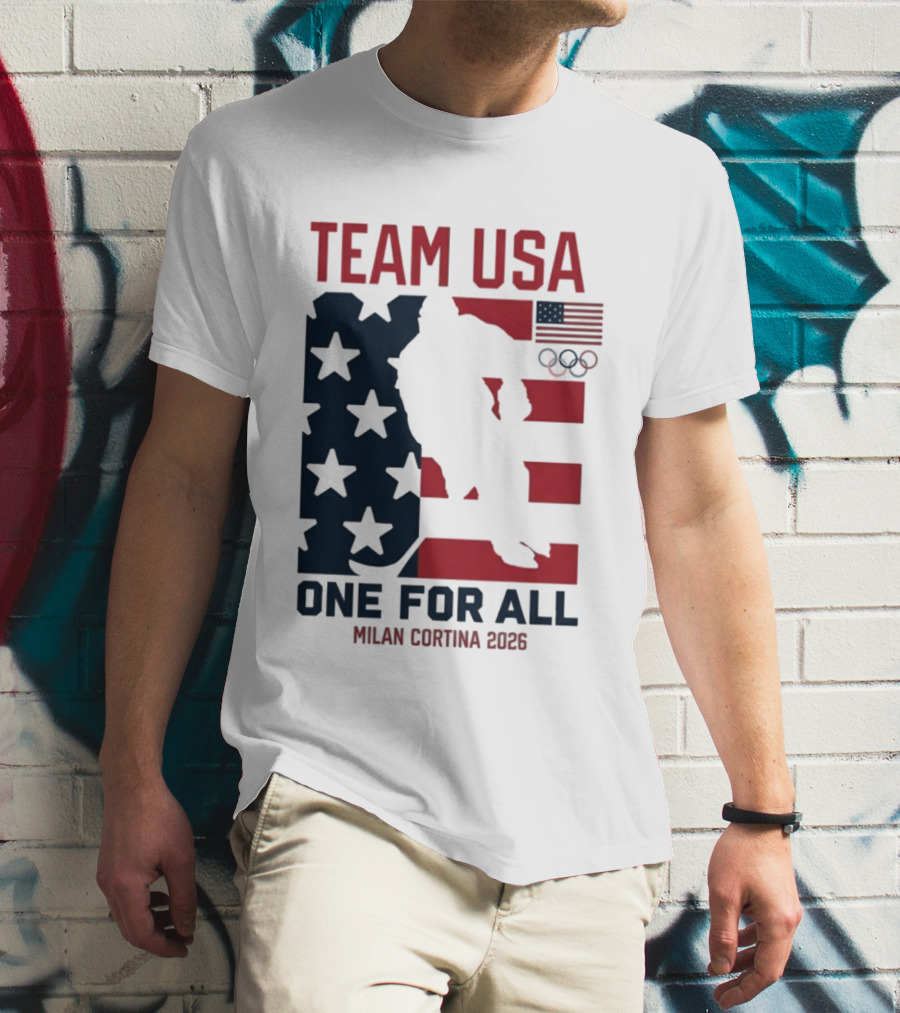 Team USA One For All Milan Cortina 2026 Winter Olympics T-Shirt