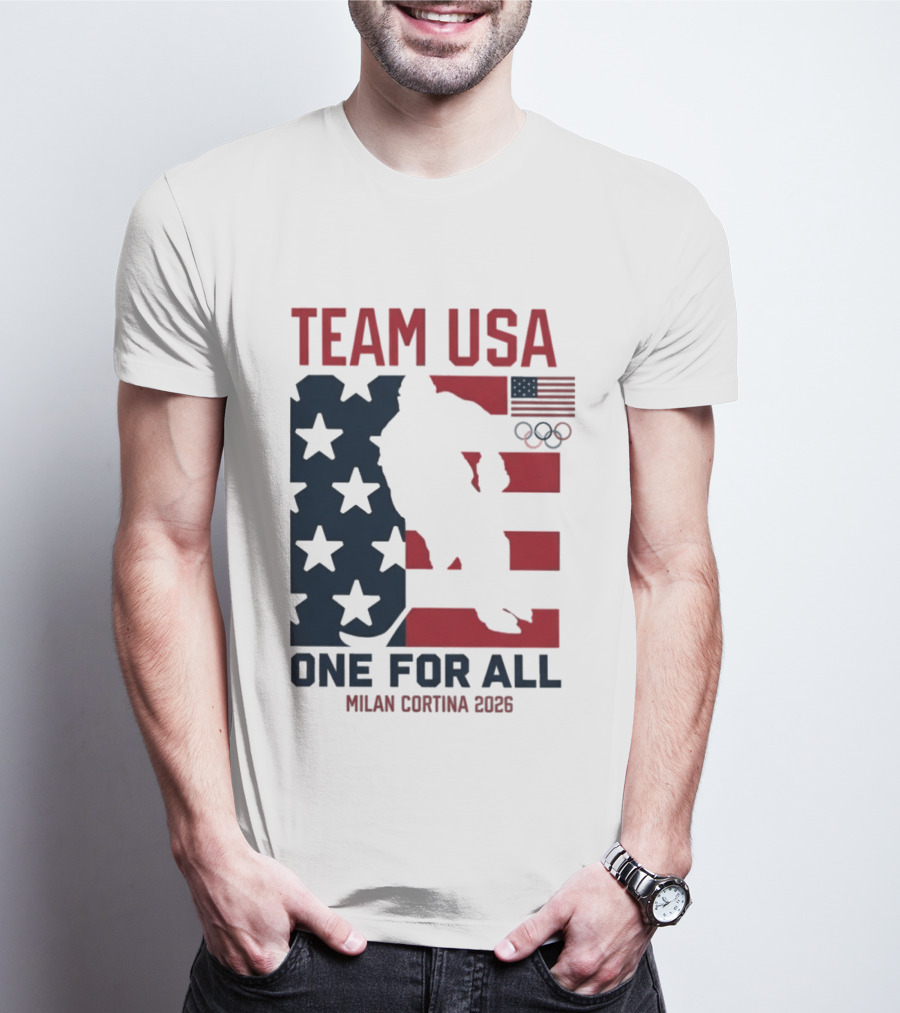 Team USA One For All Milan Cortina 2026 Winter Olympics T-Shirt