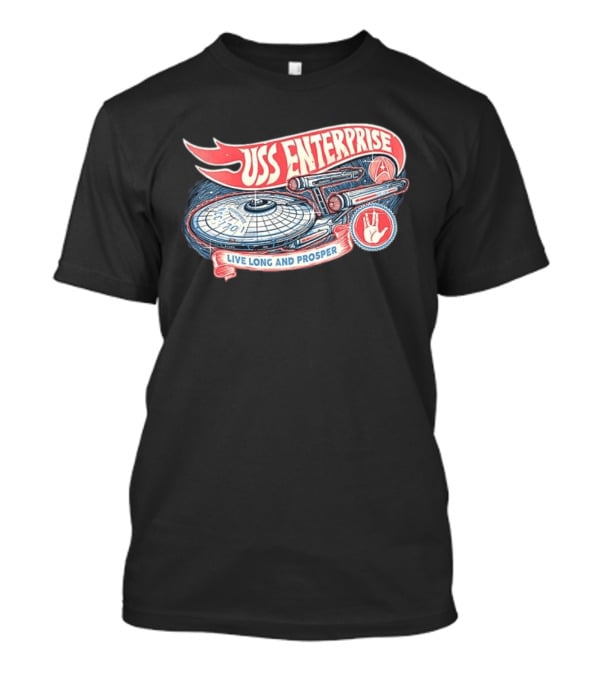 USS Enterprise NCC 1701 Live Long And Prosper T-Shirt