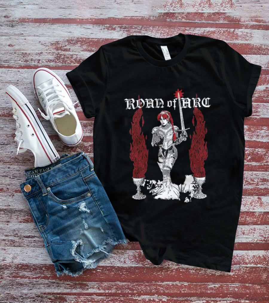 Chappell Roan Joan Of Arc Medieval Warrior With Flaming Chalices T-Shirt