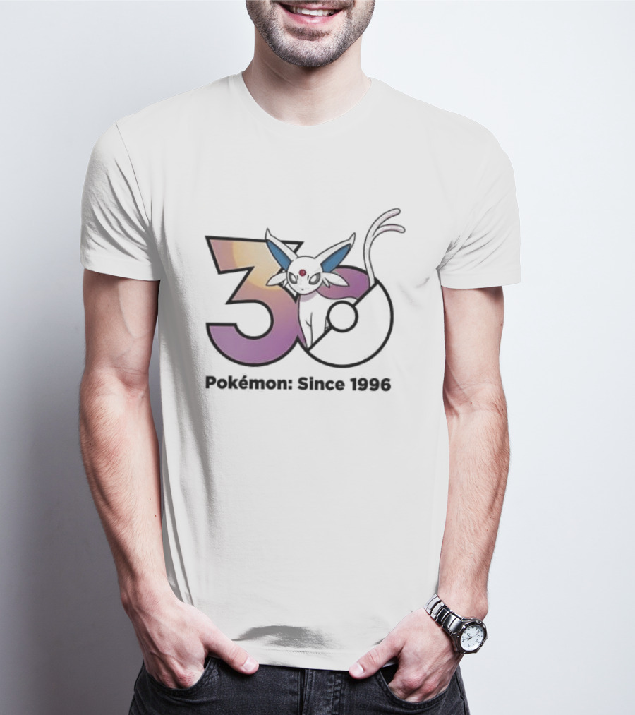 Espeon 30 Pokémon Since 1996 Anniversary Celebration T-Shirt