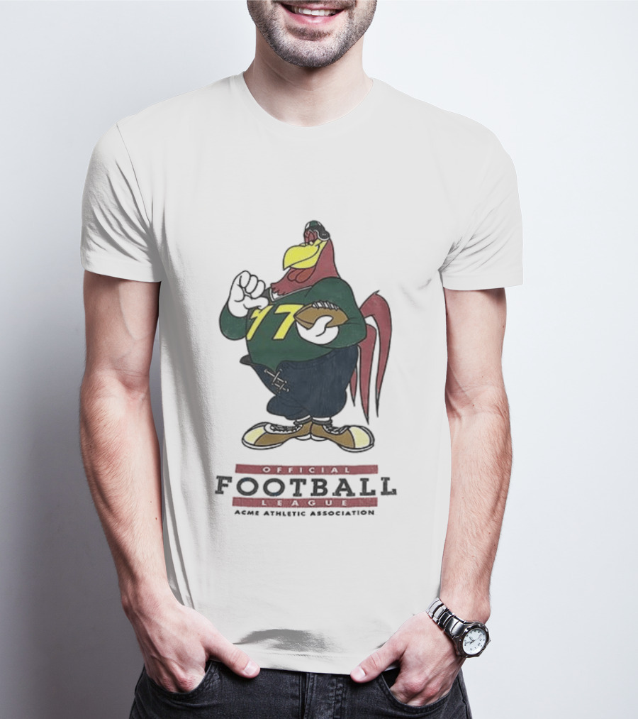 ACME Athletic Association Football League Rooster 77 T-Shirt