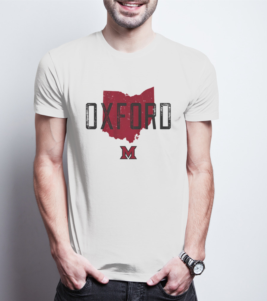 Miami RedHawks Oxford Ohio State M Logo 2026 T-Shirt