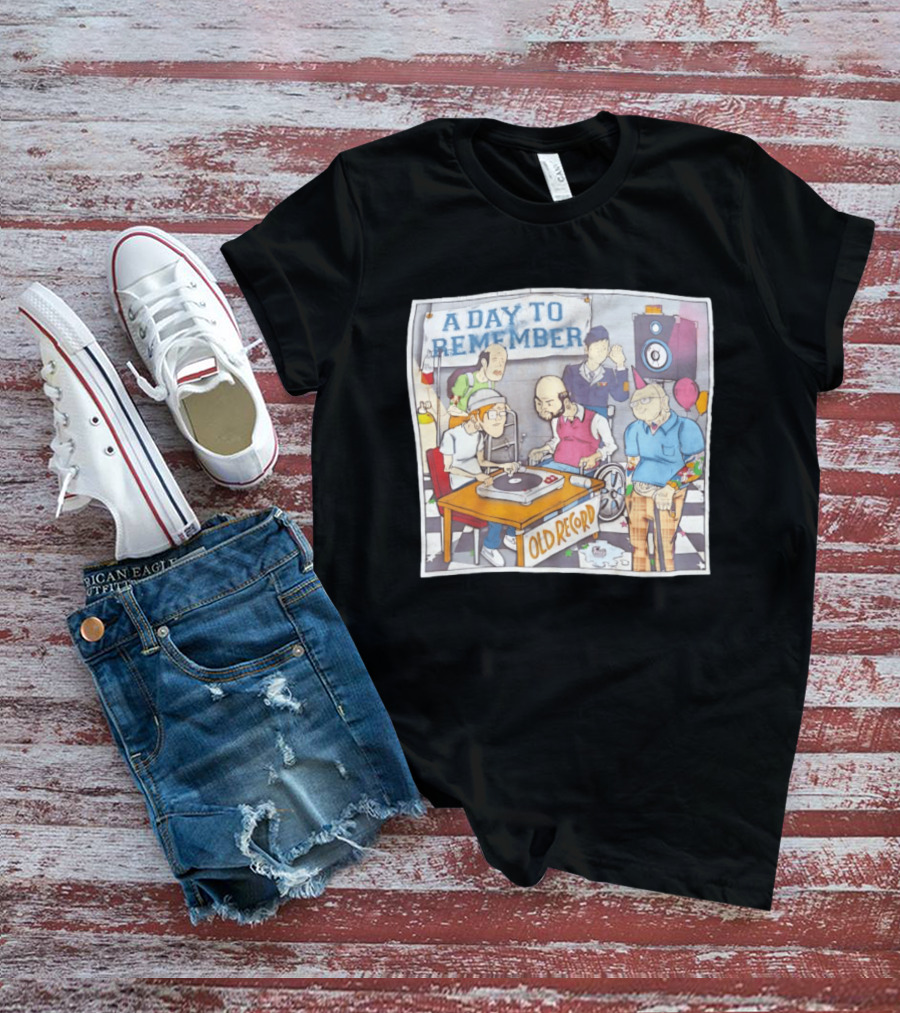 A Day To Remember Old Record Turntable Party Scene T-Shirt