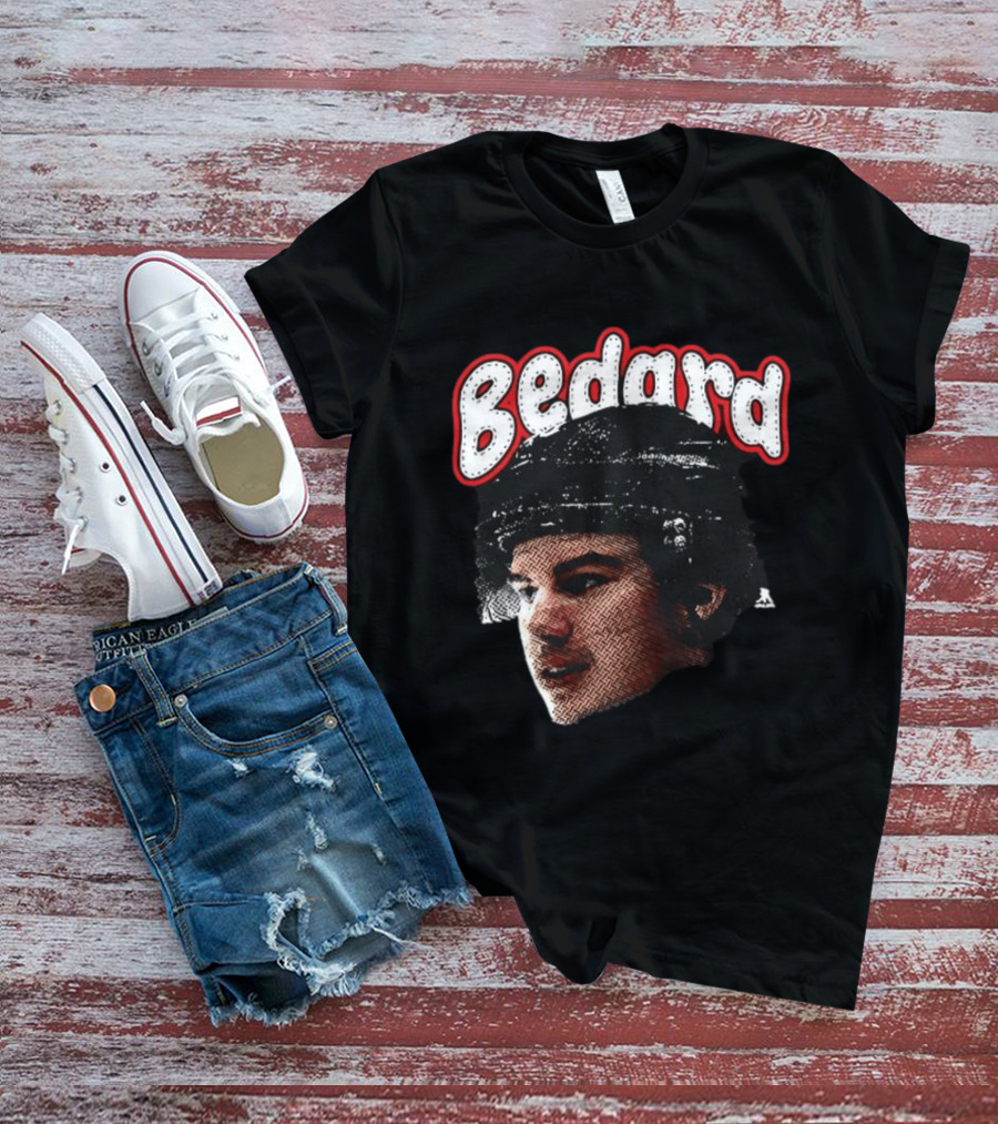 Connor Bedard Chicago Blackhawks Hockey Big Face T-Shirt
