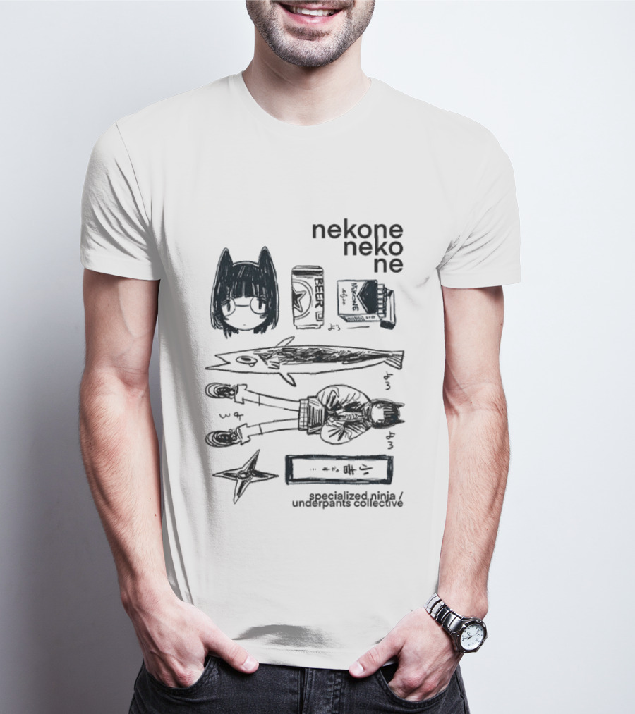 Nekone Neko Ninja Specialized Underpass Codoracle T-Shirt