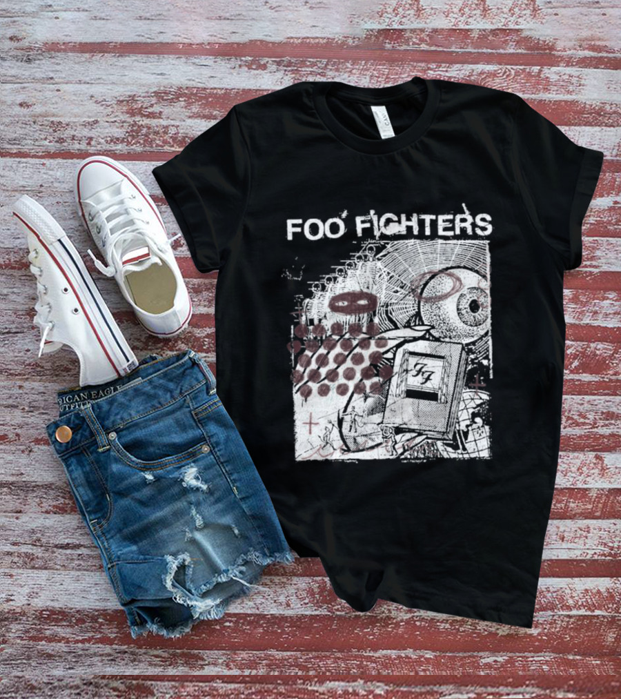 Foo Fighters Your Favorite Toy Album Abstract Pink Geometric T-Shirt