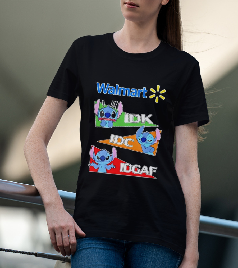 Walmart Stitch IDK IDC IDGAF T-Shirt