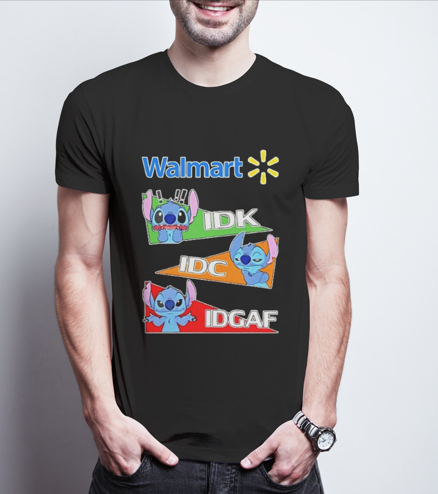 Walmart Stitch IDK IDC IDGAF T-Shirt