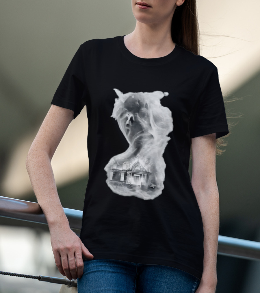 Regal Scream Haunted House Face Cloud T-Shirt