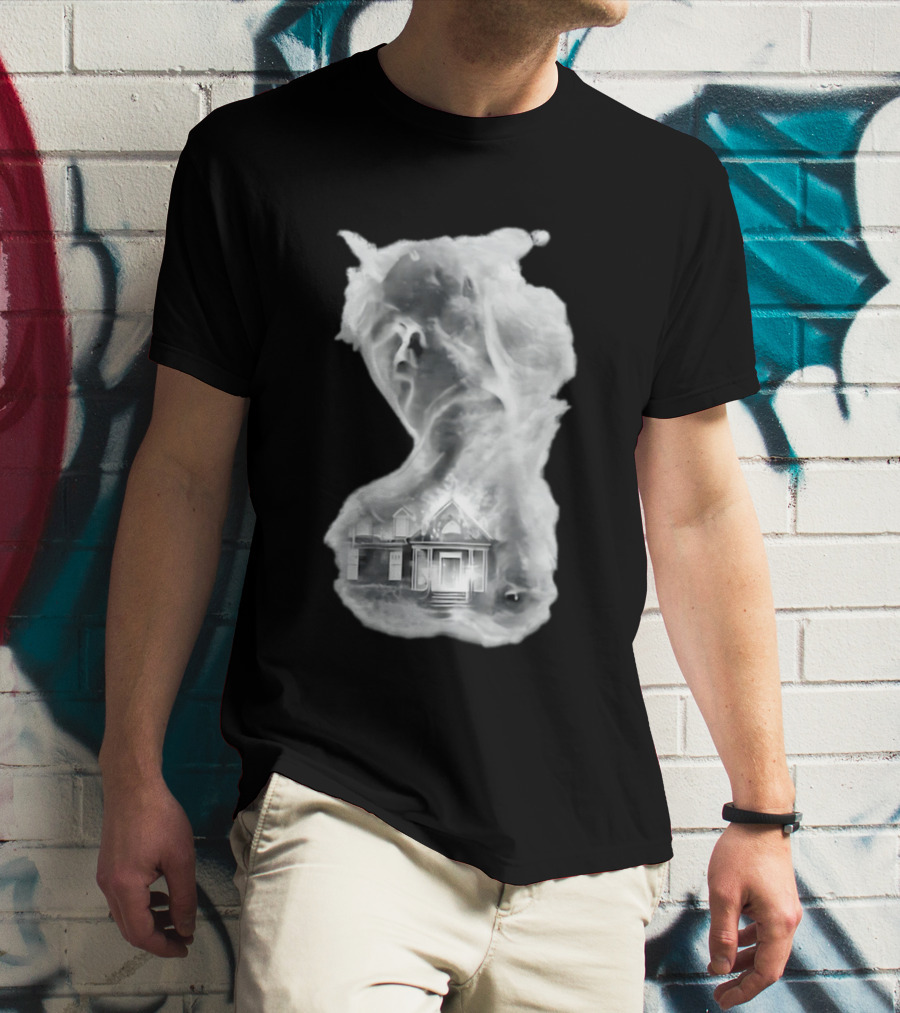 Regal Scream Haunted House Face Cloud T-Shirt