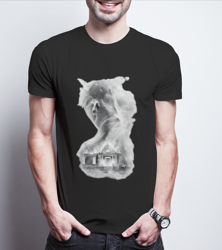 Regal Scream Haunted House Face Cloud T-Shirt