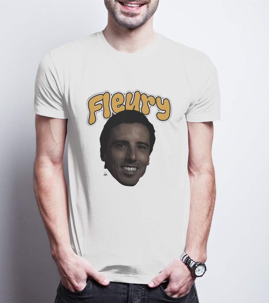 Marc André Fleury Pittsburgh Penguins Big Head Fleury '26 T-Shirt