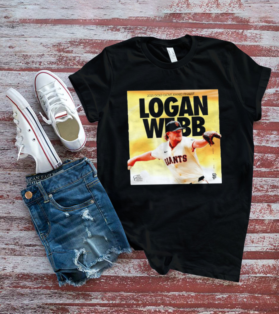 2025 Gold Glove Award Finalist Logan Webb Giants T-Shirt