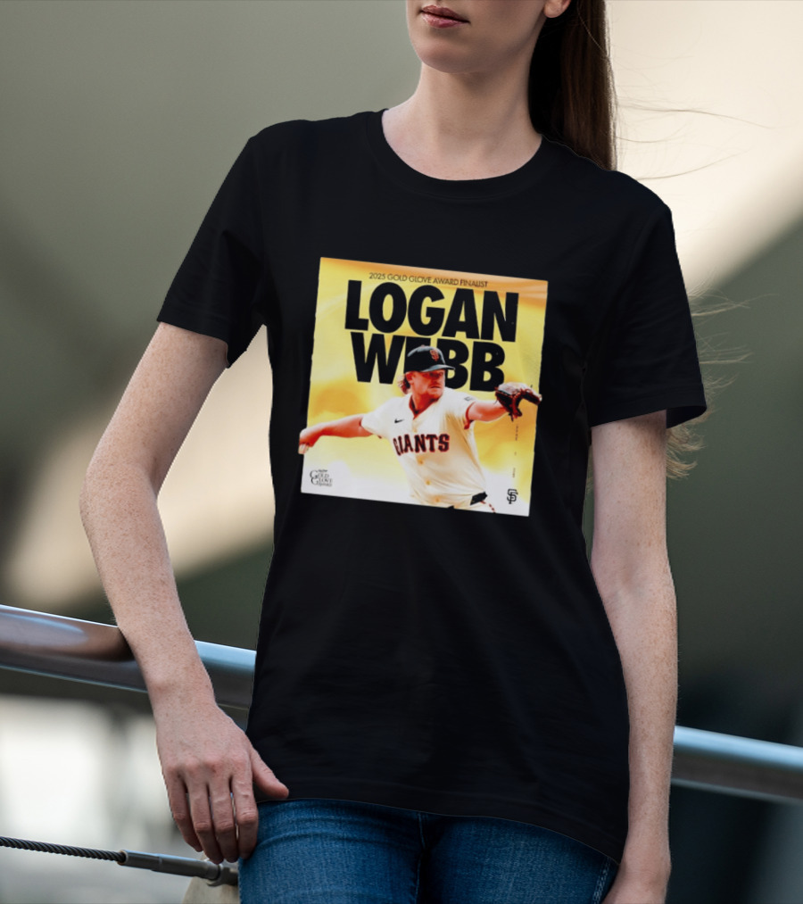 2025 Gold Glove Award Finalist Logan Webb Giants T-Shirt