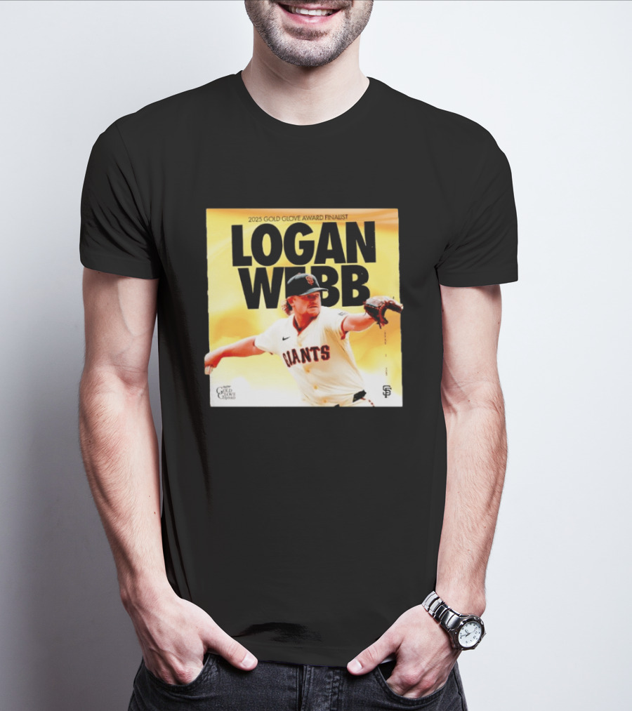 2025 Gold Glove Award Finalist Logan Webb Giants T-Shirt