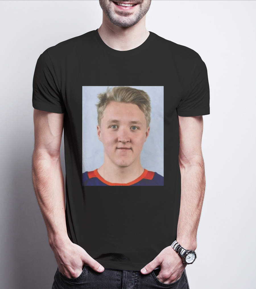 Simon Holmstrom New York Islanders Profile Player T-Shirt