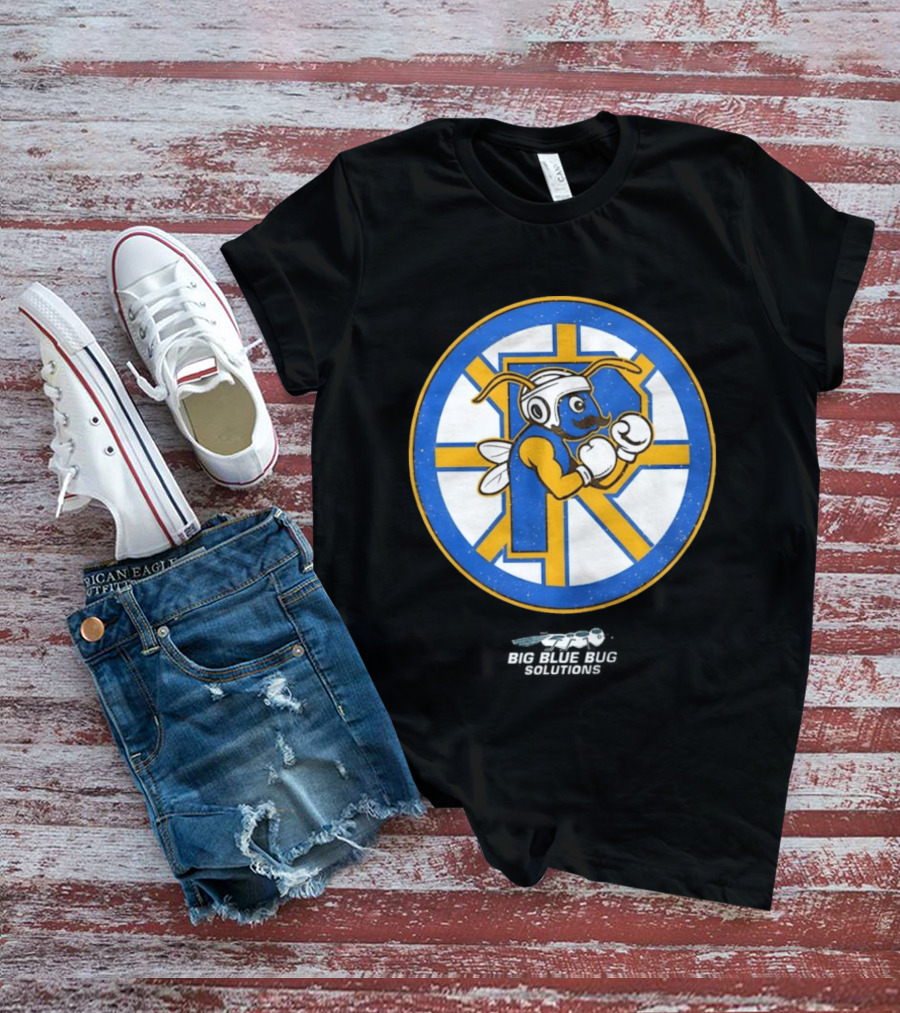 Providence Bruins Hockey Big Blue Bug Solutions Boxing Ant T-Shirt