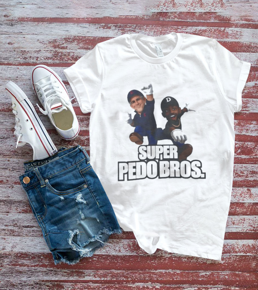 Super Pedo Bros Satire 8 Bit T-Shirt