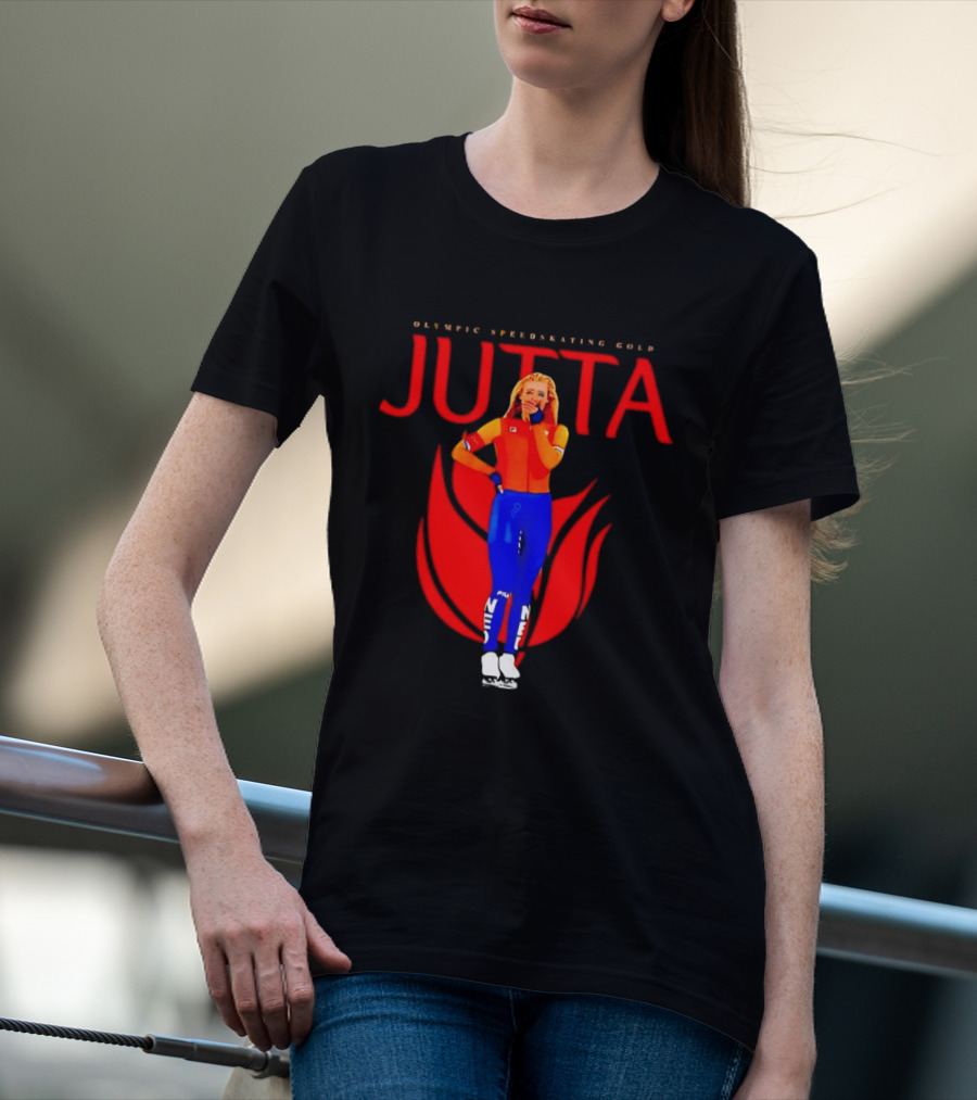 Jutta Leerdam Olympic Speedskating Gold Victory Moment T-Shirt