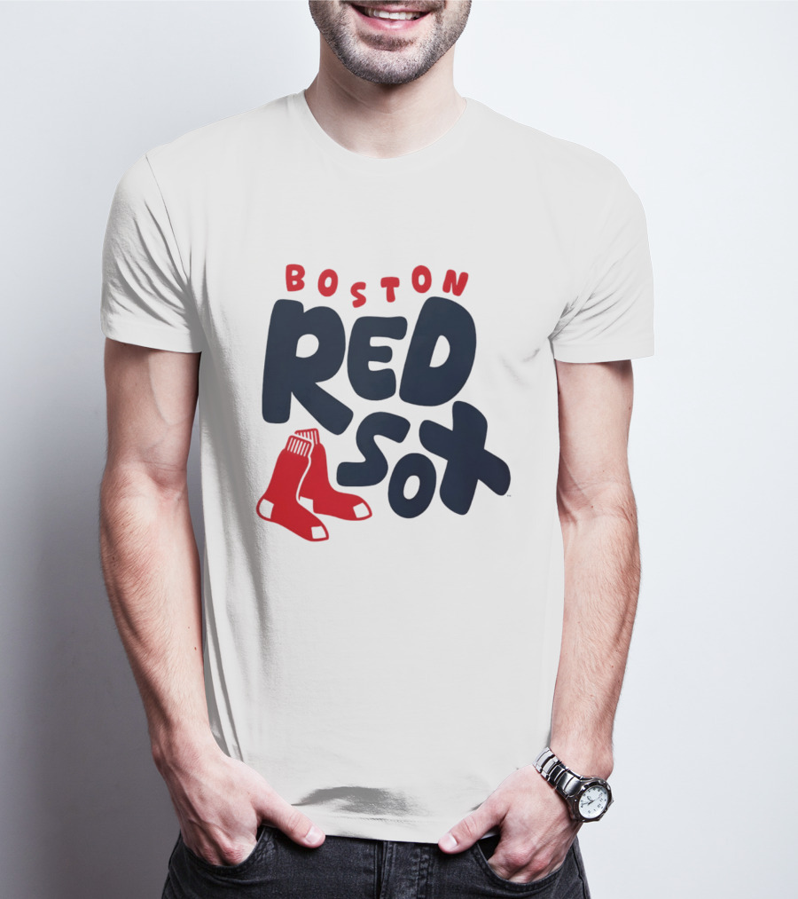 Boston Red Sox Bubble Crew Neck Baseball T-Shirt