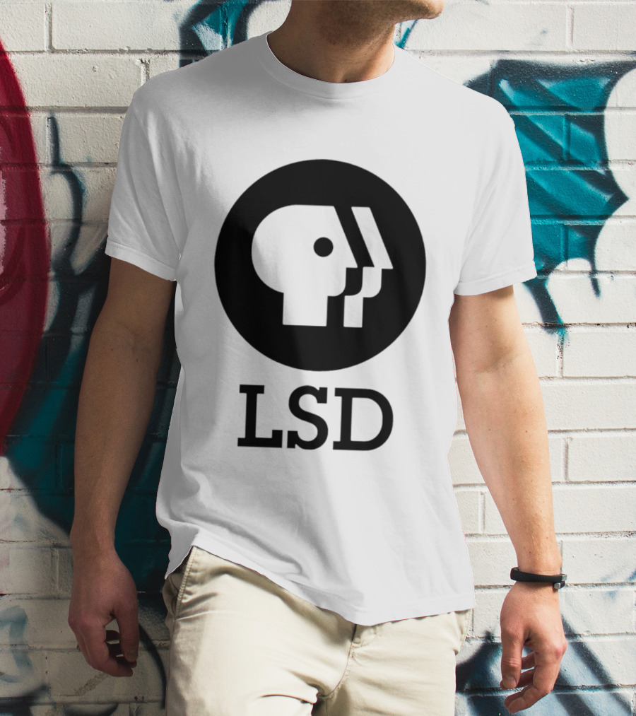 Dave Landau Wears LSD PBS T-Shirt
