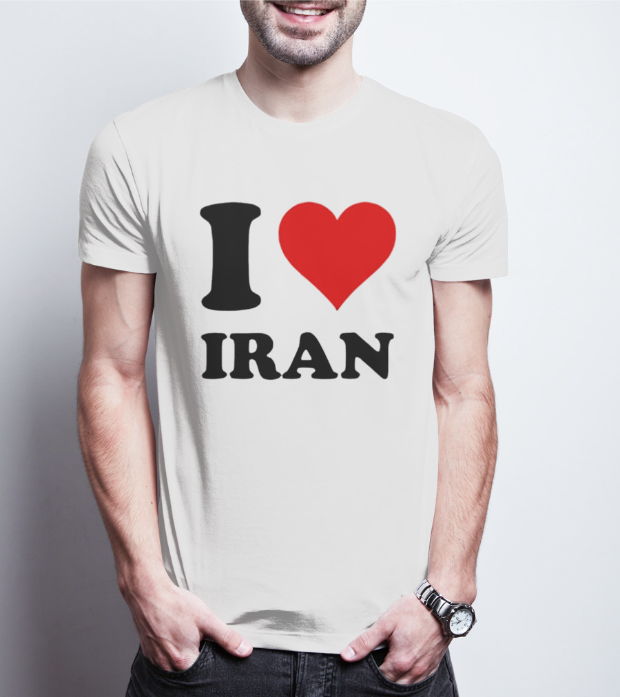 I Love Iran Heart Symbol Patriotic Expression T-Shirt