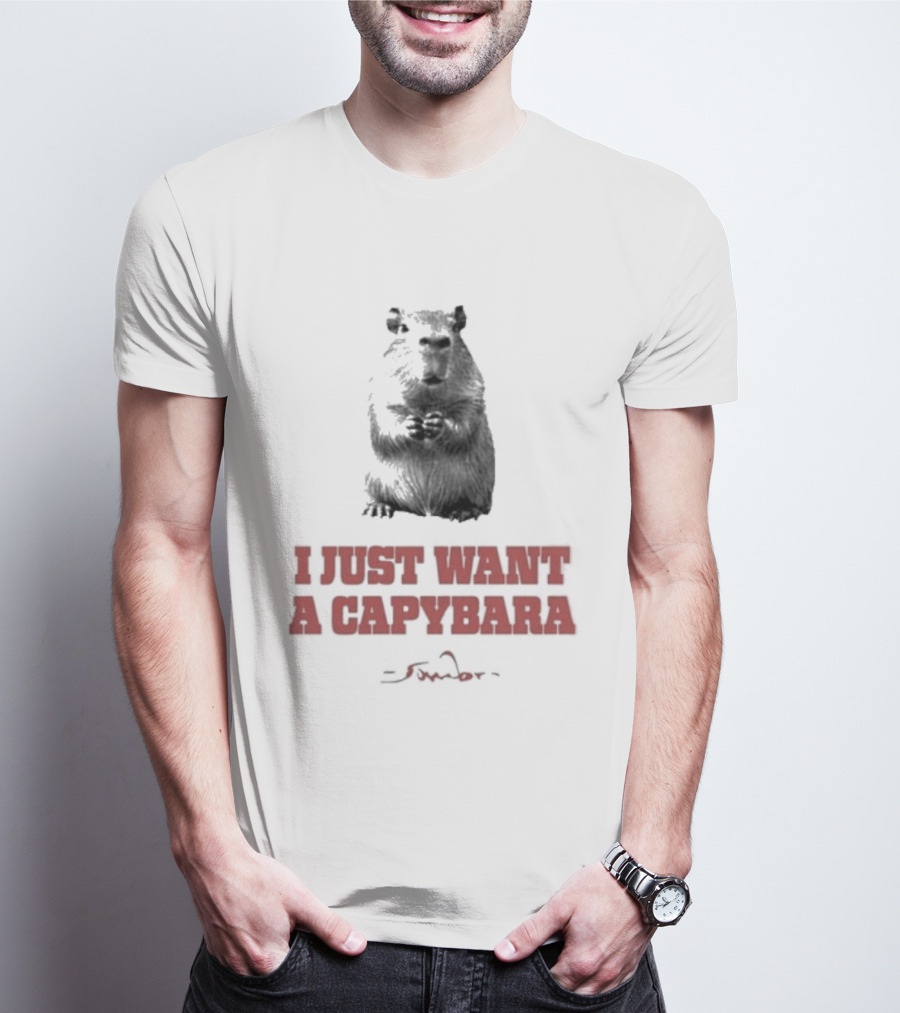 I Just Want A Capybara Dark T-Shirt