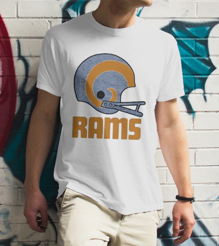 Rams Helmet Classic Football Team T-Shirt