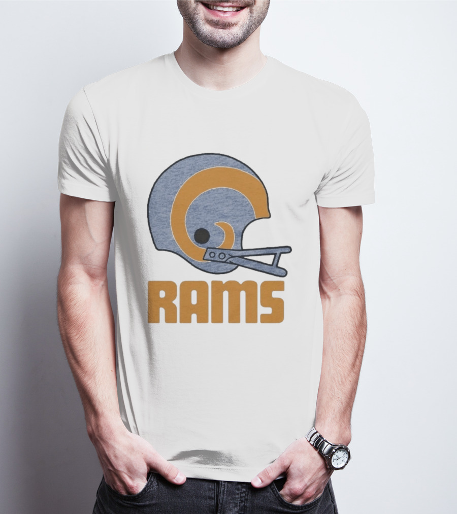 Rams Helmet Classic Football Team T-Shirt