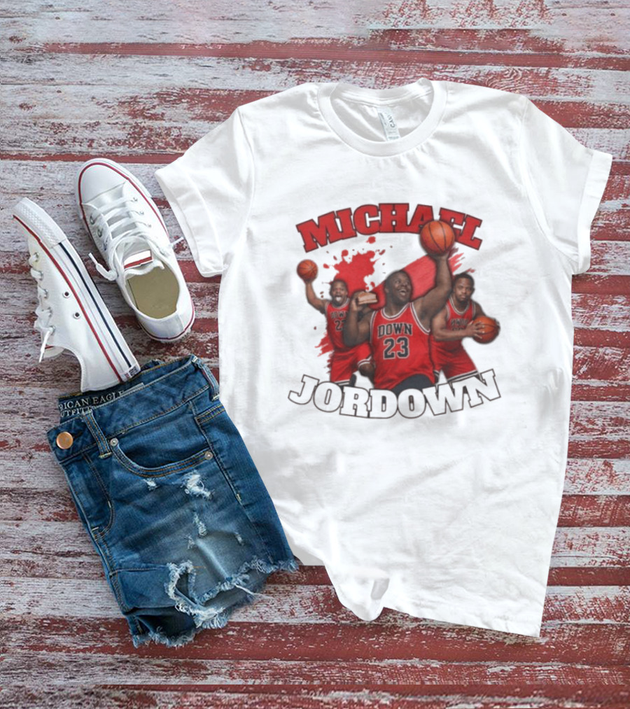 Michael Jordown Basketball Player 23 Red Jersey T-Shirt