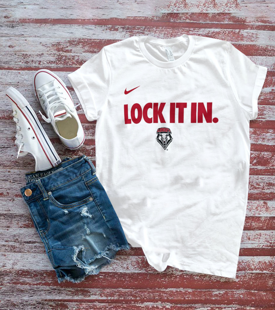Nike New Mexico Lobos Lock It In 2026 WCC T-Shirt