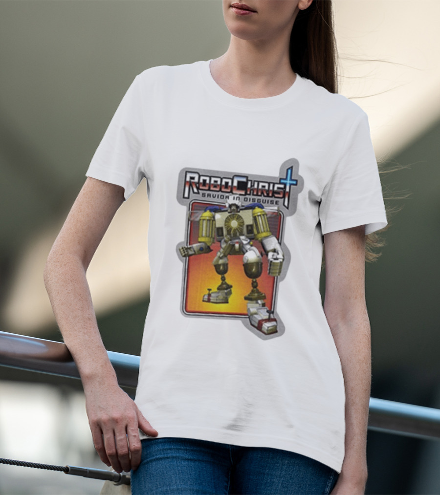 RoboChrist Savior In Disguise Transformer Robot Mashup T-Shirt