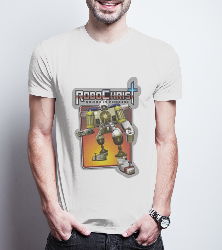 RoboChrist Savior In Disguise Transformer Robot Mashup T-Shirt