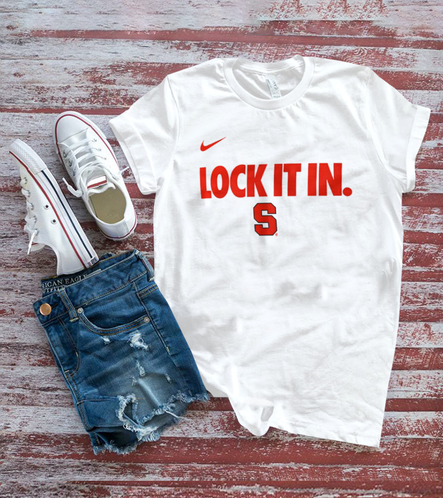 Nike Syracuse Orange Lock It In S 2026 WCC T-Shirt