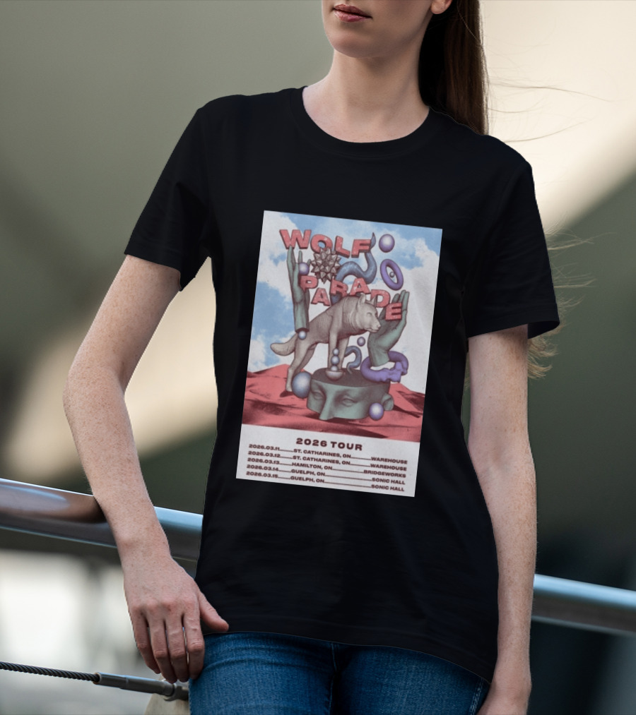Wolf Parade 2026 Tour St. Catharines Hamilton Guelph Concert Dates T-Shirt