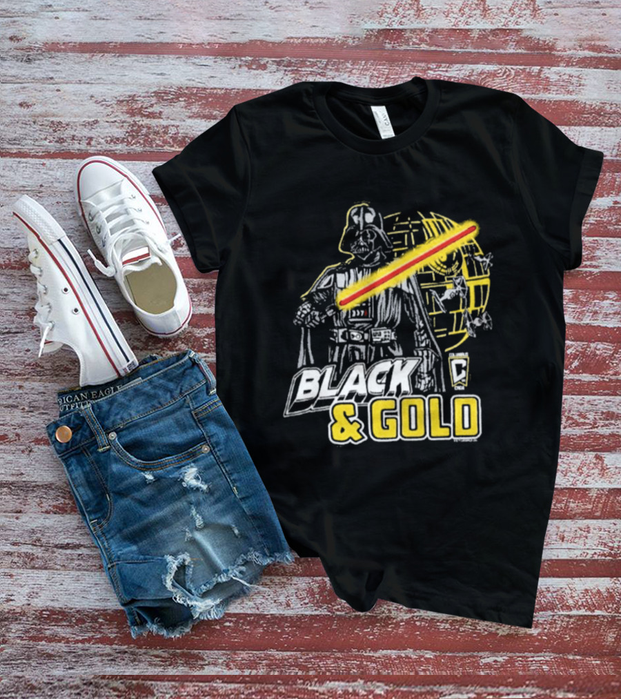 Columbus Crew Star Wars Darth Vader Black Gold T-Shirt