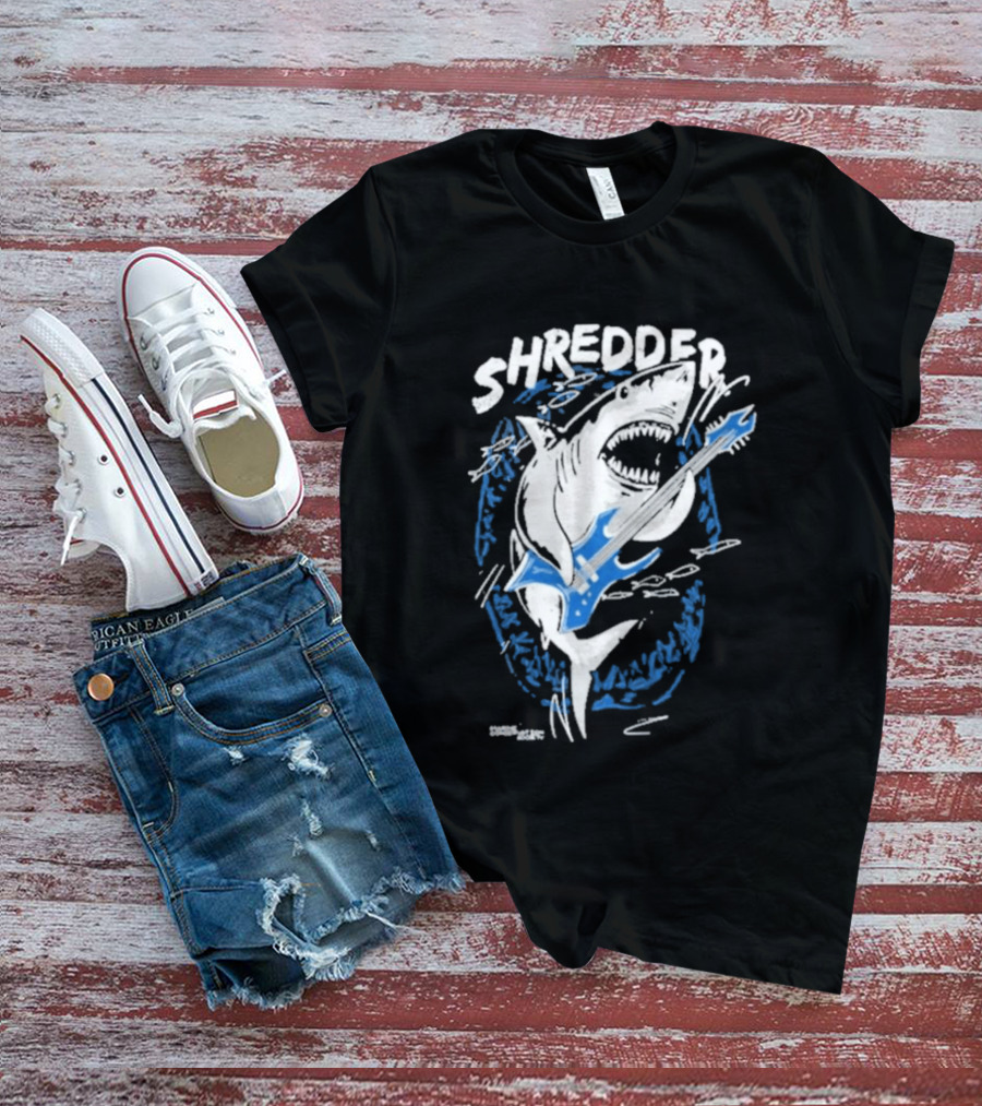 Shredder Shark With Electric Guitar T-Shirt