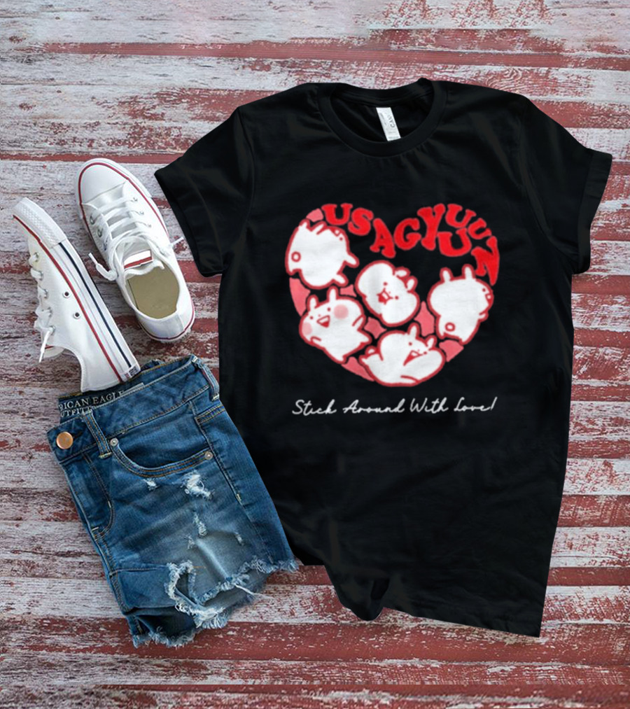 Usagyuuun 9th Anniversary Stick Around With Love T-Shirt