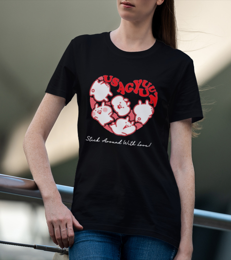 Usagyuuun 9th Anniversary Stick Around With Love T-Shirt