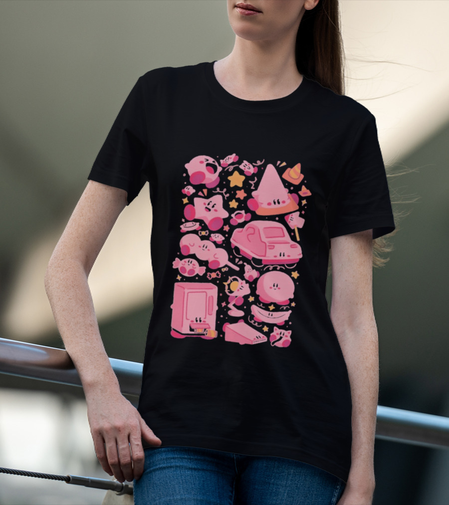Pink Overload Arigatees Studio Whimsical Cute Cartoons T-Shirt