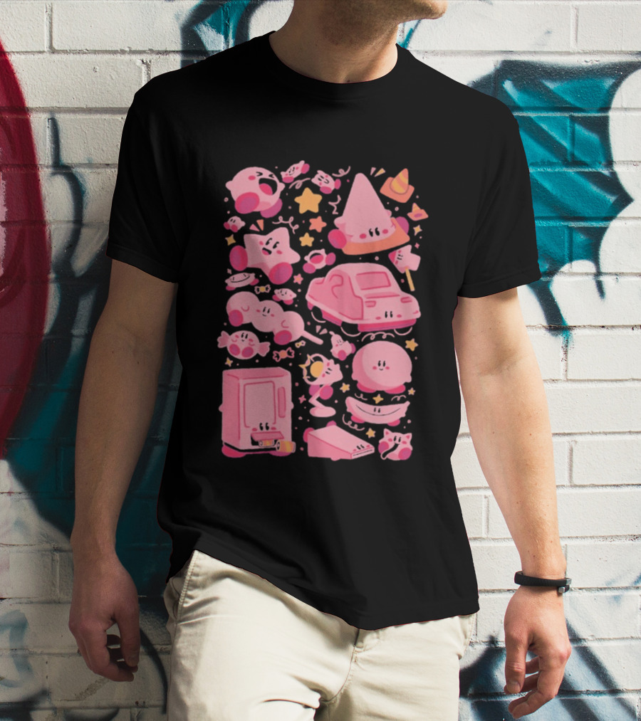 Pink Overload Arigatees Studio Whimsical Cute Cartoons T-Shirt