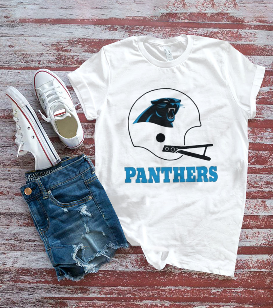 Panthers Football Helmet Carolina T-Shirt